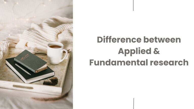 difference between applied and fundamental research