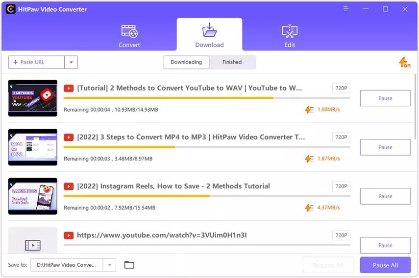 hitpaw video converter downloading video