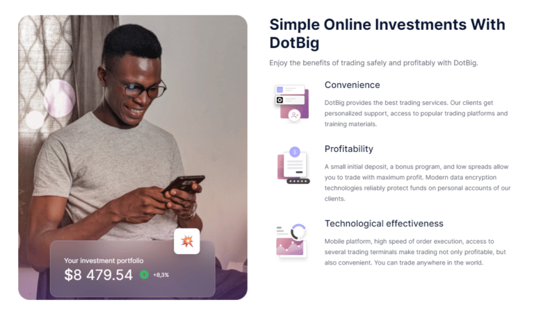 simple online investments with Dotbig